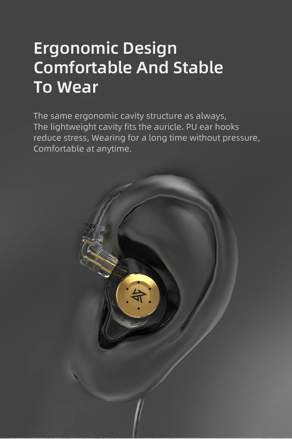 EDX Pro In-Ear Monitors Wired Earphones, No-Mic IEM, HiFi Stereo Bass