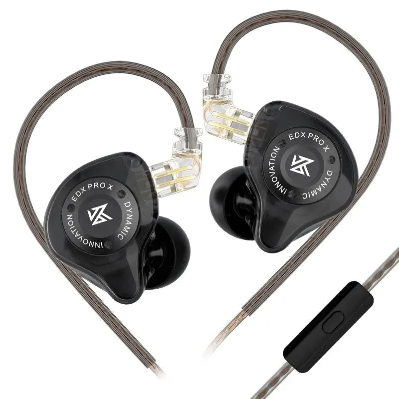 EDX Pro-X In-Ear Monitor Wired Earphones With Mic HIFI Premium Stereo Bass Music Earbuds Sport Headphones