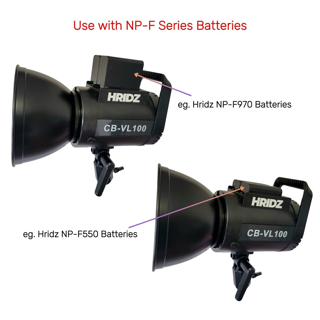 HRIDZ 100W Indoor-Outdoor Bi-Colour LED Video Light for Photography Filmmaking