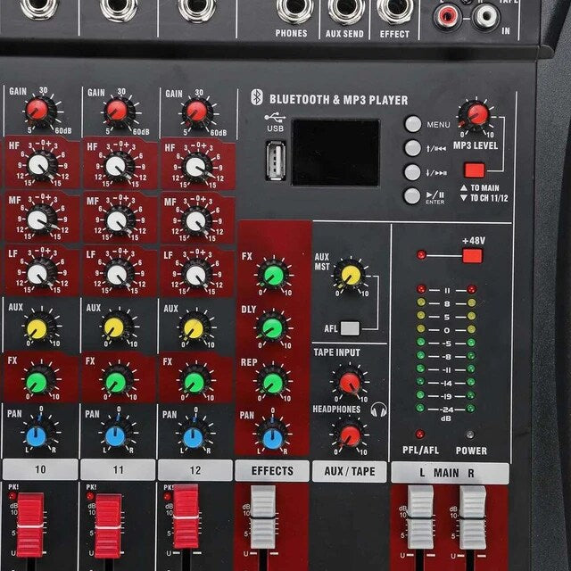 Hridz 12-channel audio mixer CT-120S