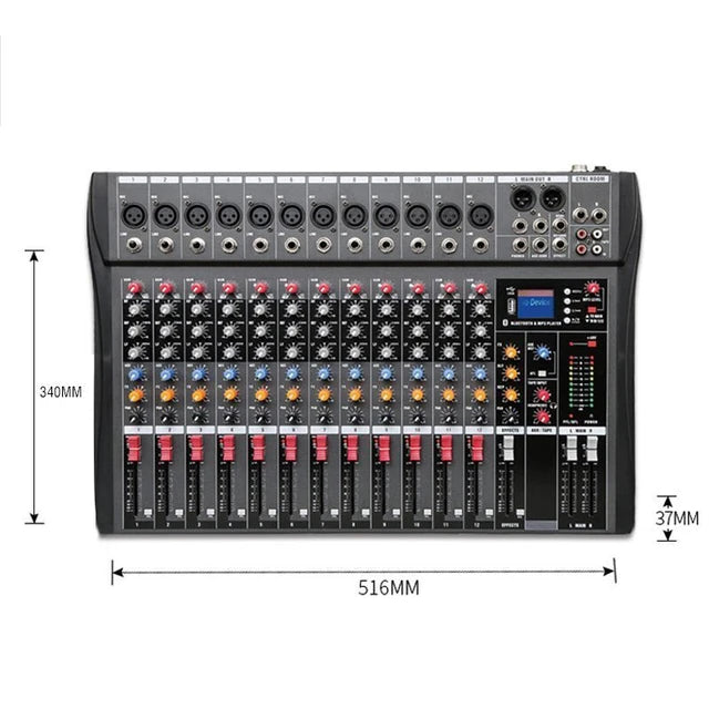 Hridz CT-120S Bluetooth audio mixer for DJs, karaoke and live events