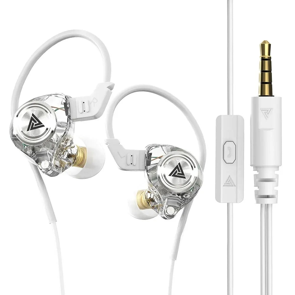 QKZ AK3 Wired In-Ear Monitor Earphones with Mic – HiFi Bass