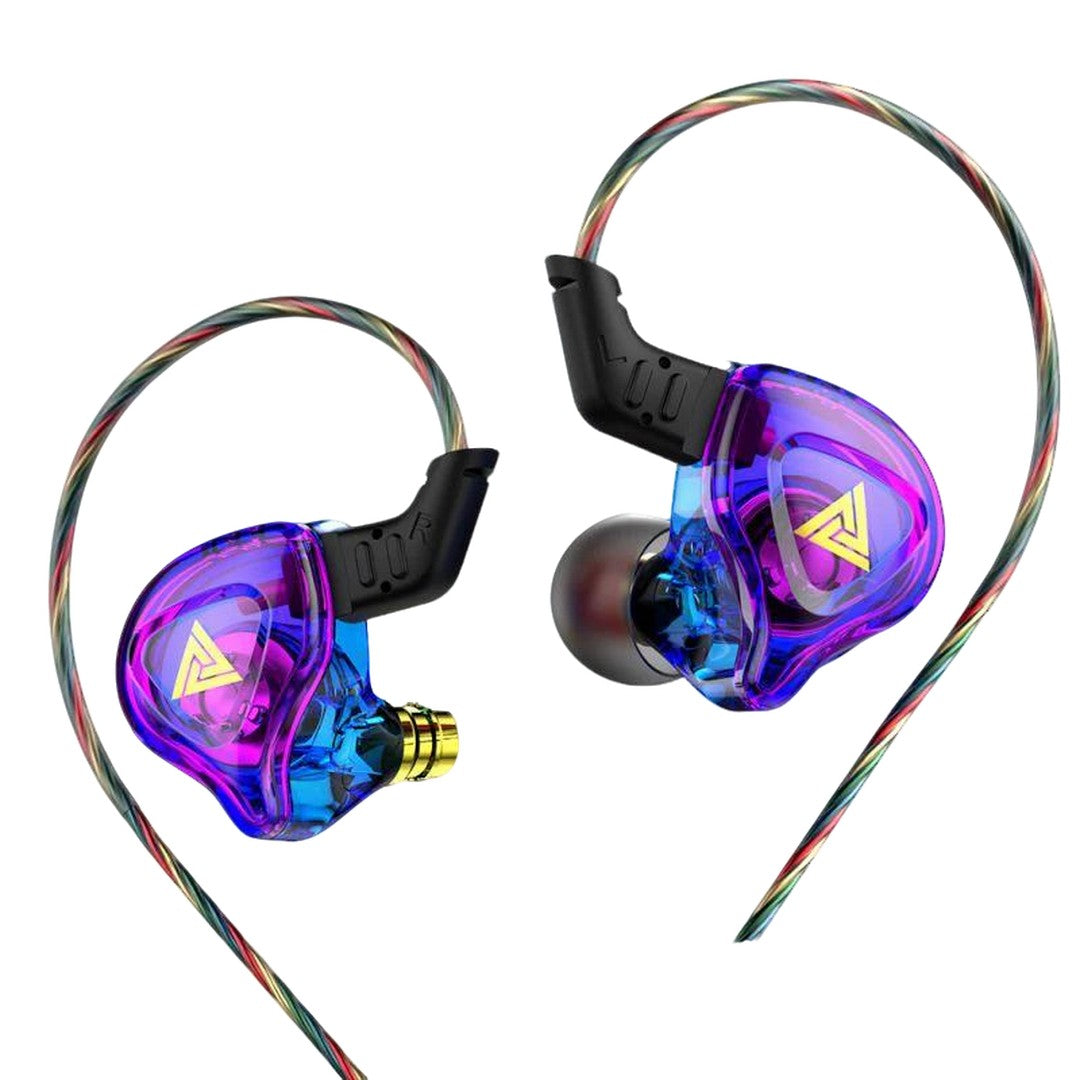 QKZ AK6 DMX HiFi Heavy Bass In-Ear Earphones with Mic – 3.5mm Wired Earbuds
