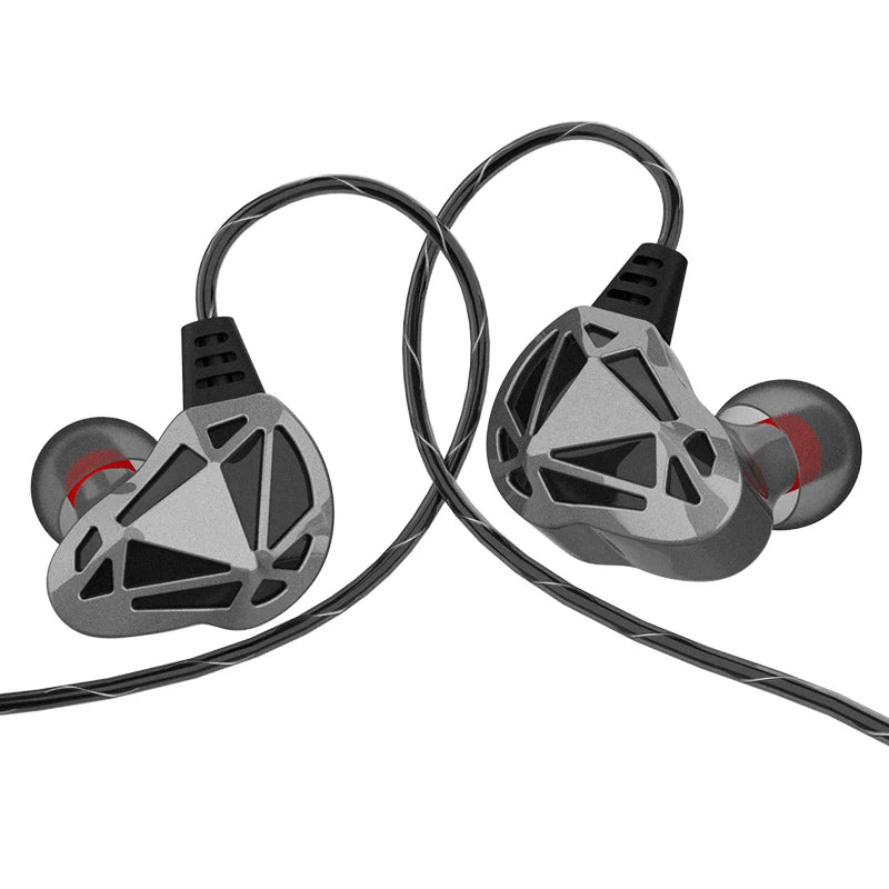 QKZ AK7 Copper Driver Wired In-Ear Earphones with Mic – HiFi Bass Stereo Earbuds