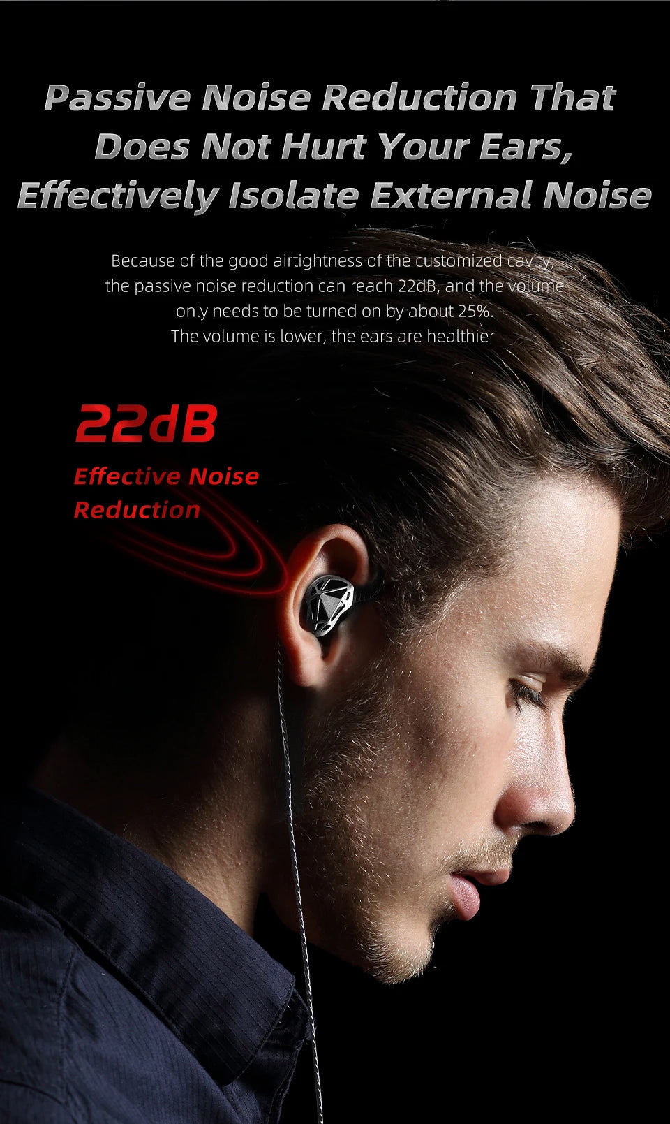 QKZ AK7 Copper Driver Wired In-Ear Earphones with Mic – HiFi Bass Stereo Earbuds