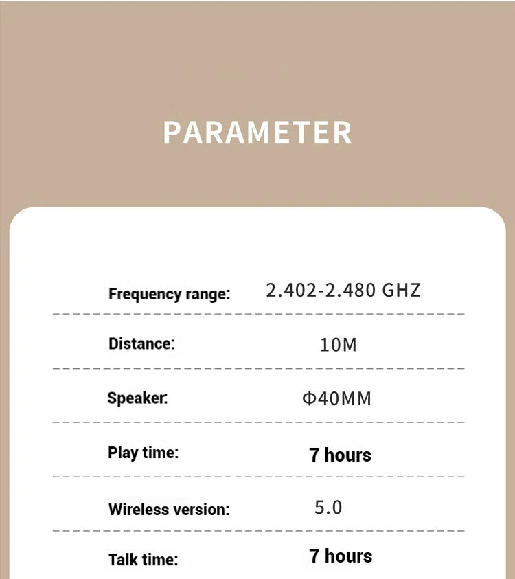 Hridz foldable wireless Bluetooth over-ear headphones with noise reduction and HD mic – photo 11
