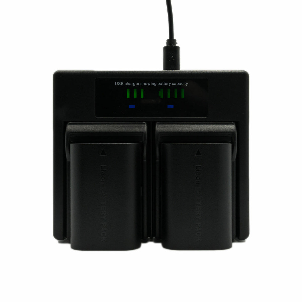 Hridz LP-E6/LP-E6NH Dual Battery Charger for Canon EOS R/R5/R6/5D/6D/7D/60D-90D