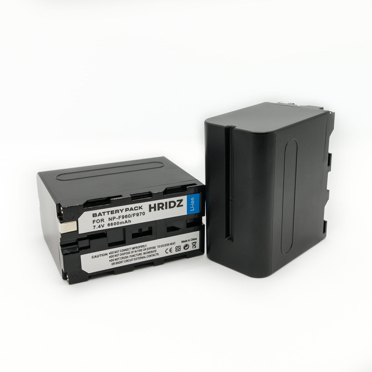 Hridz NP-F970 6600mAh Battery & Dual Charger Kit (2 Batteries) β for Sony NP-F Series Camcorders, Monitors & Video Lights
