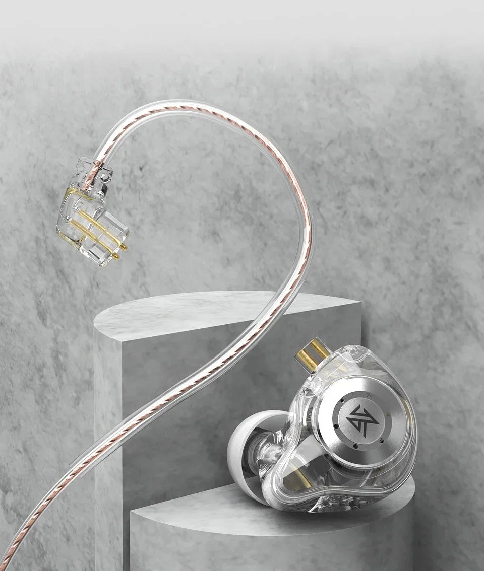 EDX Pro In-Ear Monitors Wired Earphones, No-Mic IEM, HiFi Stereo Bass
