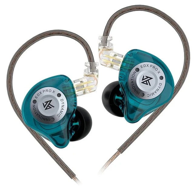 EDX Pro-X Wired In-Ear Monitor Earphones – No Mic, HiFi Stereo Bass