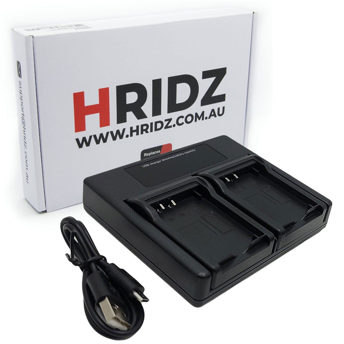 Hridz EN-EL19 Dual Battery Charger for Nikon Coolpix S-Series Cameras