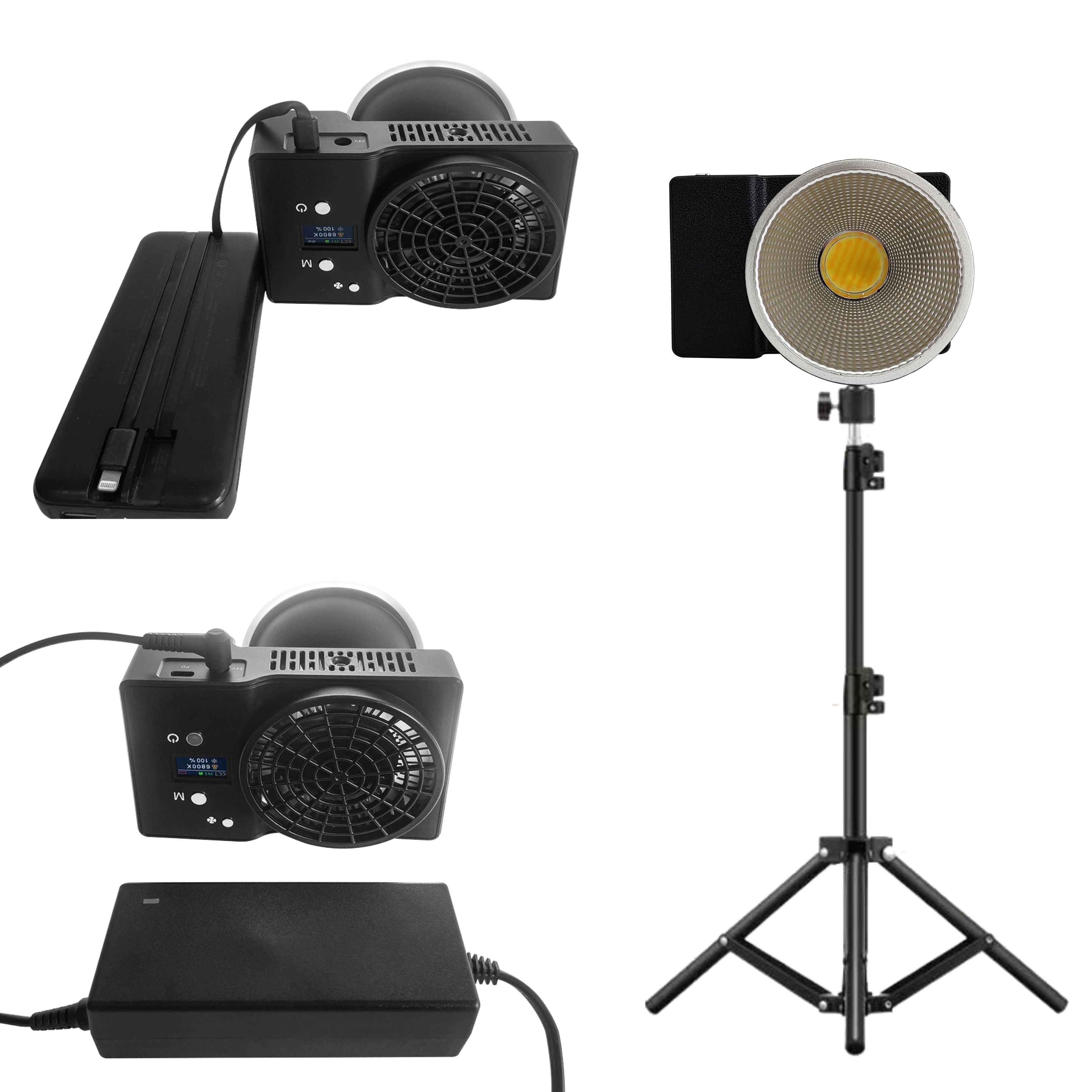Hridz 100W COB LED Video Light Bi-Color 2800K-6800K Continuous Studio Photography Lighting Kit with Softbox for YouTube, Filmmaking Product Photography