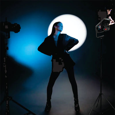 Hridz 200W RGB COB LED Video Light with Remote Control 2800K-6800K Studio Photography Lighting for YouTube Streaming Filmmaking