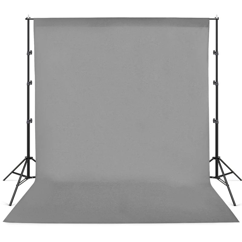 Hridz 2x3m grey muslin photography backdrop with pocket - photo 4