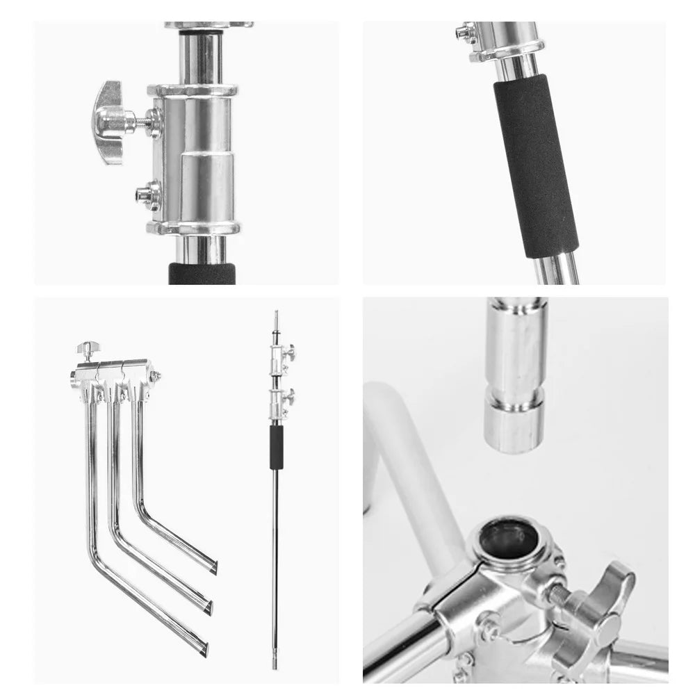 Hridz 300cm Stainless Steel Heavy Duty C-Stand Light stand Century Light stand