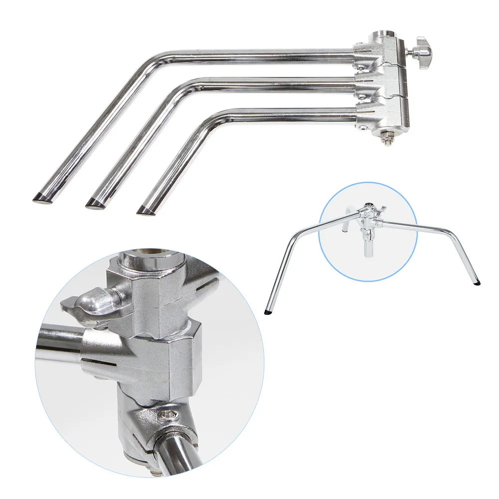 Hridz 300cm Stainless Steel Heavy Duty C-Stand Light stand Century Light stand