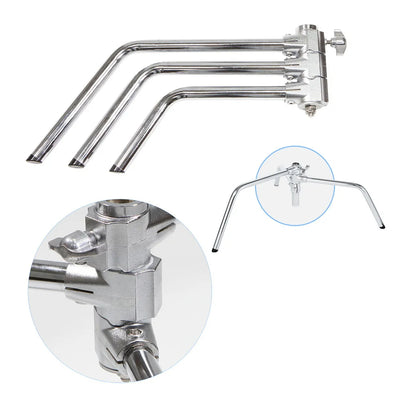 Hridz 300cm Stainless Steel Heavy Duty C-Stand Light stand Century Light stand