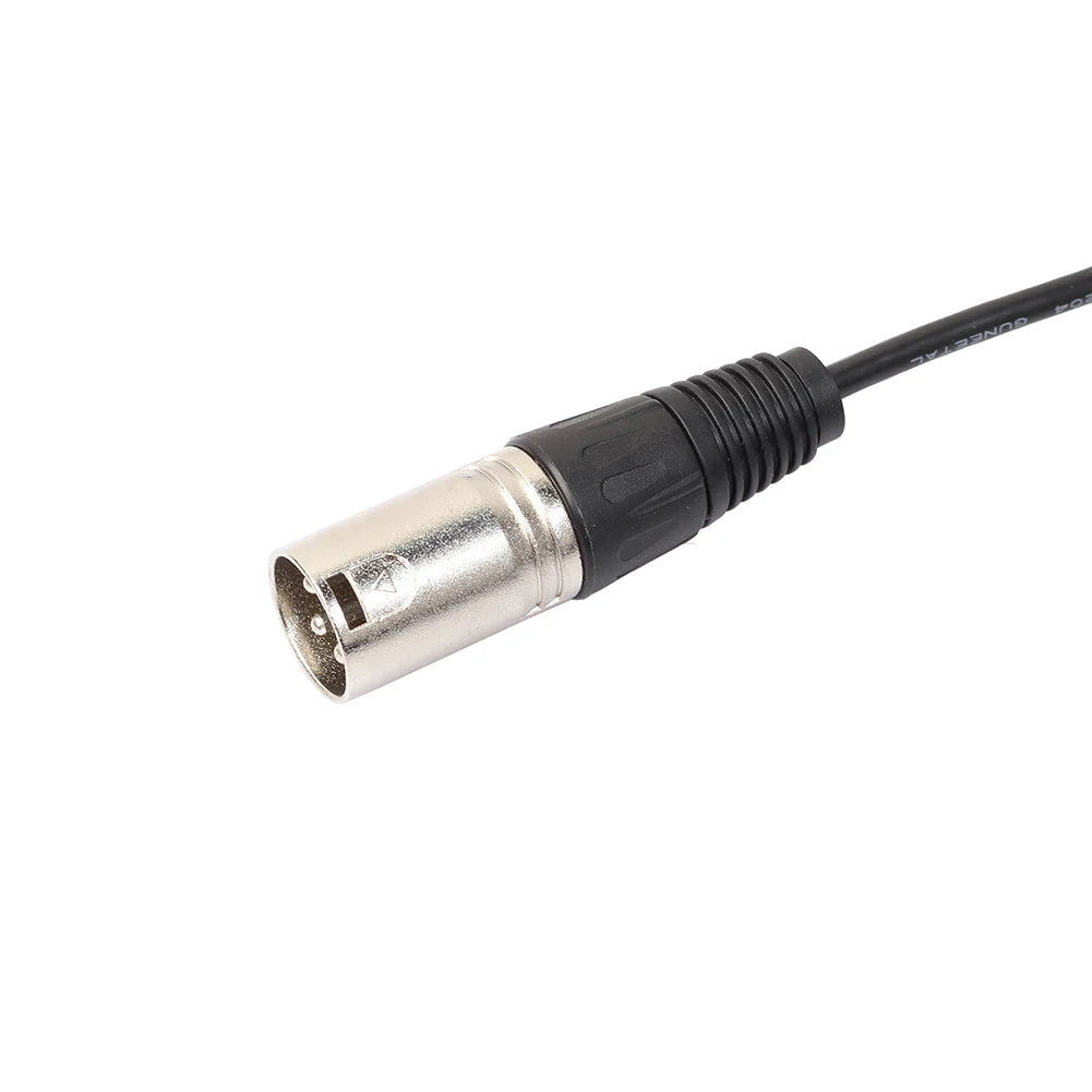 Hridz 3Pin XLR Female to Dual 2 Male Plug Y Splitter Adapter Cable 1ft – Professional Audio Mic Connector Cord