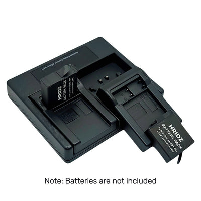 Hridz AHDBT-401 Battery Charger for GoPro HERO4 Black & Silver