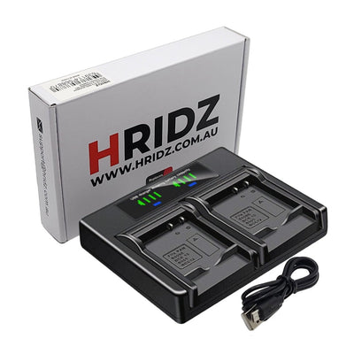 Hridz BG1 Dual Battery Charger for Sony NP-BG1/NP-FG1 Cyber-shot Cameras