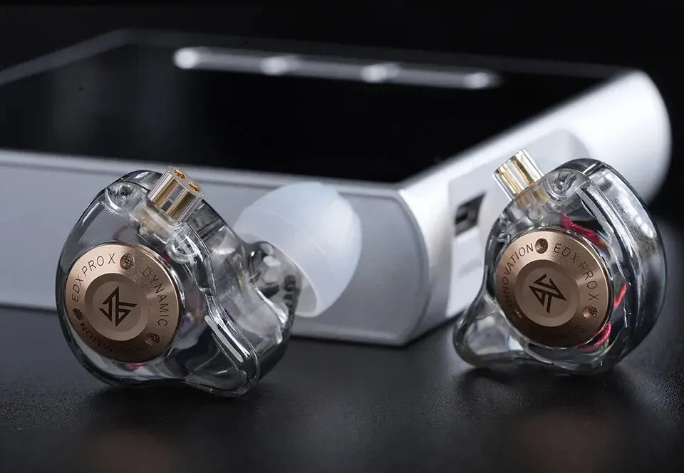 Hridz EDX Pro-X Wired In-Ear Monitor Earphones – No Mic, HiFi Stereo Bass