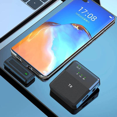 Hridz HZ31 Wireless Lavalier Lapel Microphone for Cameras, Phones & Computers