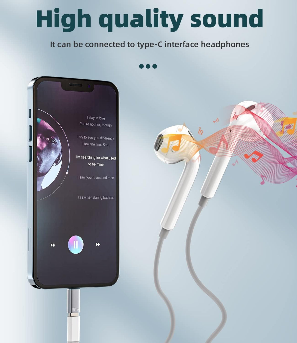 Hridz Lightning to USB Female OTG Adapter — Audio DAC Headphone Adapter for iPhone & iOS