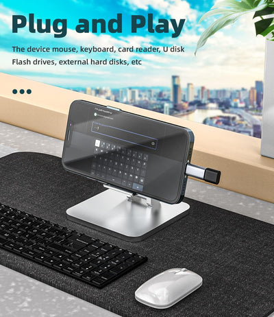 Hridz Lightning to USB Female OTG Adapter — Audio DAC Headphone Adapter for iPhone & iOS