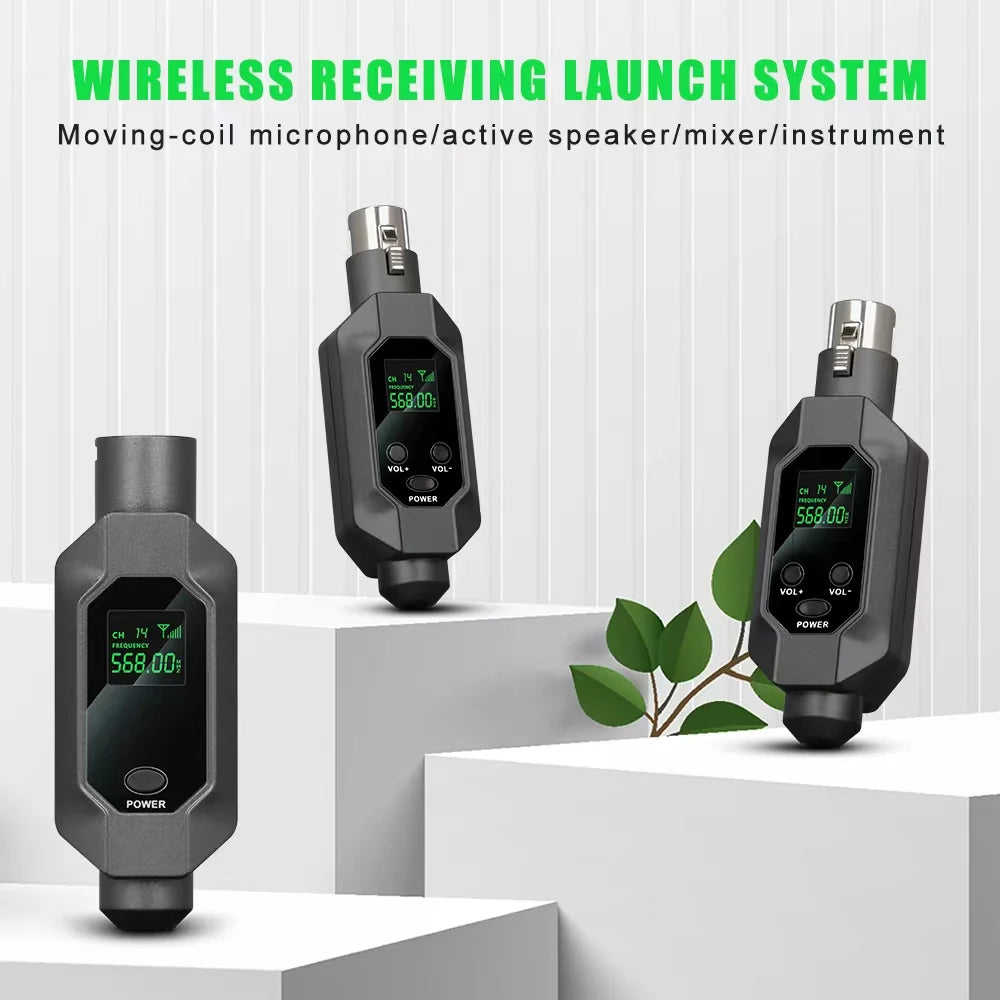 Hridz N2 2-in-1 Wireless UHF XLR Converter for Mics, Mixers & Speakers