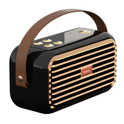 Hridz Retro Smart Wireless Speaker Portable for Gift Showcase Desktop PC Quality Stereo Hifi Sound