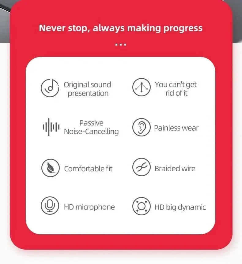 Hridz X2 Wired HiFi In-Ear Earphones 3.5mm Heavy Bass Earbuds for Gaming, Music, Sport & Everyday Listening – No Microphone