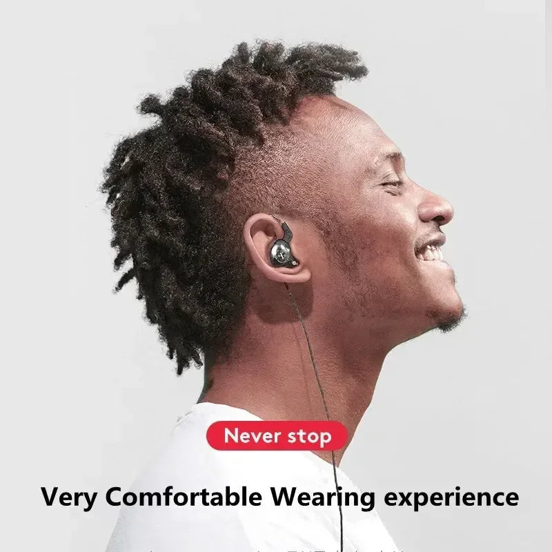 Hridz X2 Wired HiFi In-Ear Earphones 3.5mm Heavy Bass Earbuds for Gaming, Music, Sport & Everyday Listening – No Microphone