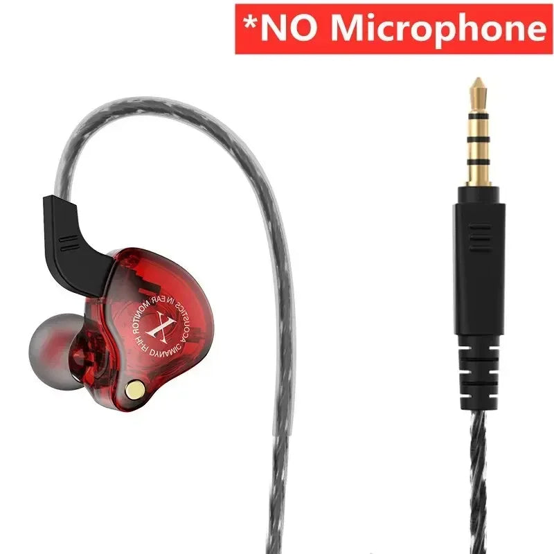 Hridz X2 Wired HiFi In-Ear Earphones 3.5mm Heavy Bass Earbuds for Gaming, Music, Sport & Everyday Listening – No Microphone