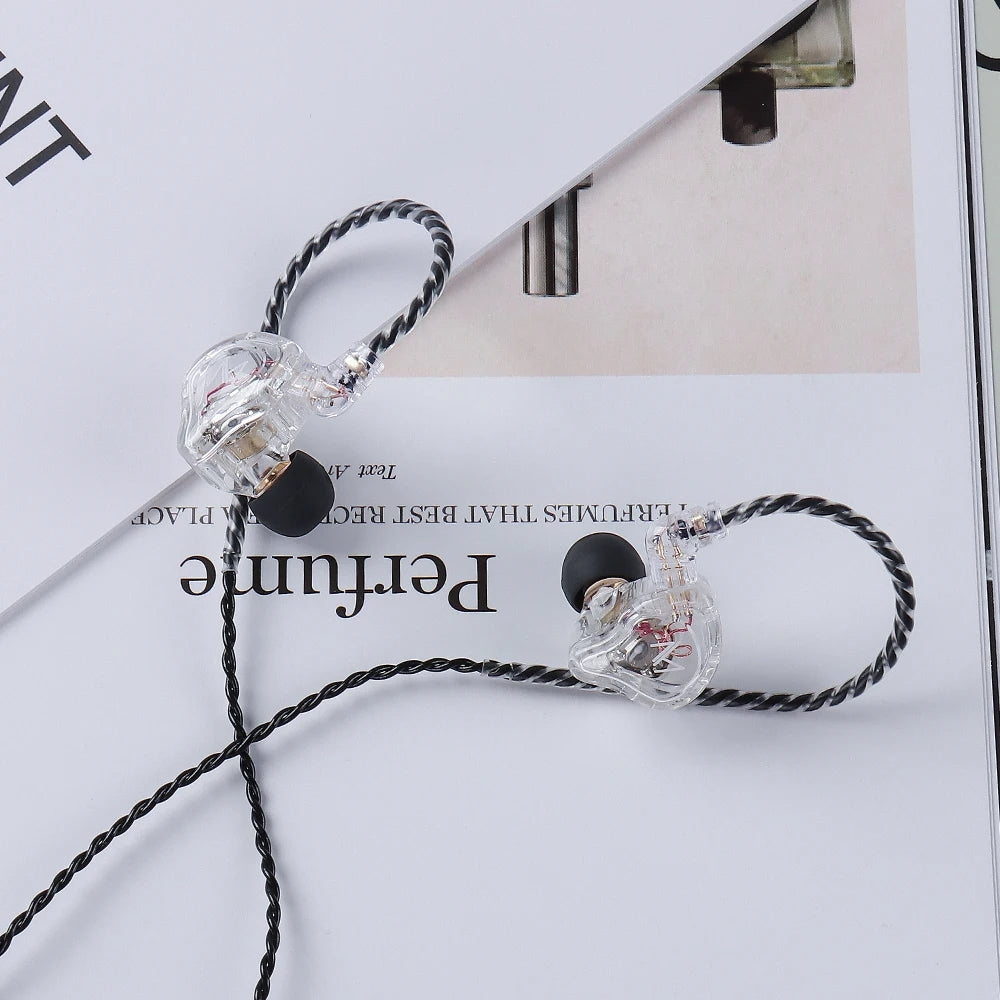 Hridz mt1 HIFI In-Ear Monitor Earphone Type-C With Mic DJ Monitor Earphones Dynamic Noise Cancelling