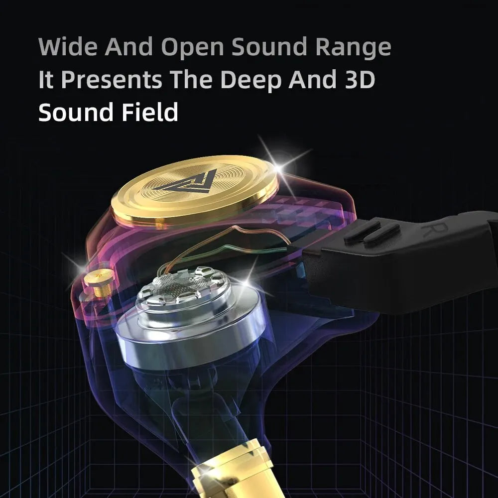 QKZ AK3 Wired In-Ear Monitor Earphones with Mic – HiFi Bass