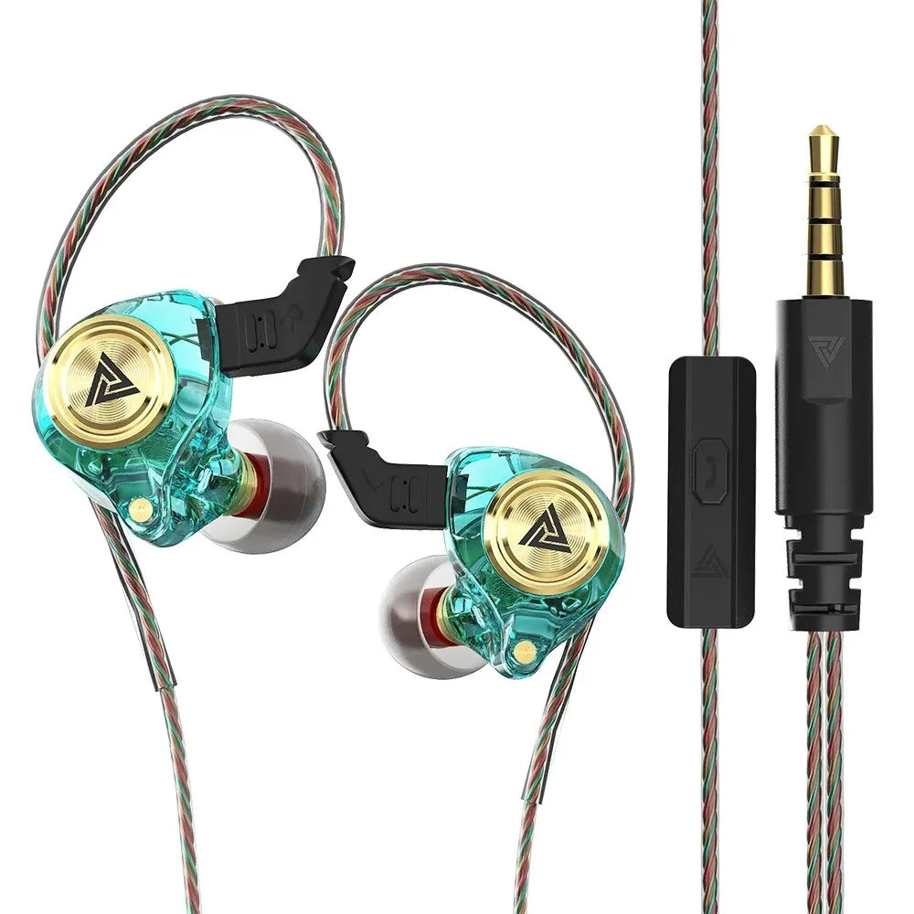 QKZ AK3 Wired In-Ear Monitor Earphones with Mic – HiFi Bass