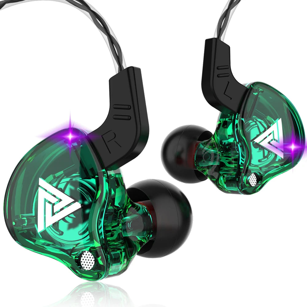 QKZ AK6 In Ear Monitor Earphone 6-Dynamic Driver Unit Headphone With Mic HIFI Headset