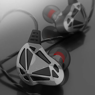 QKZ AK7 Copper Driver Wired In-Ear Earphones with Mic – HiFi Bass Stereo Earbuds