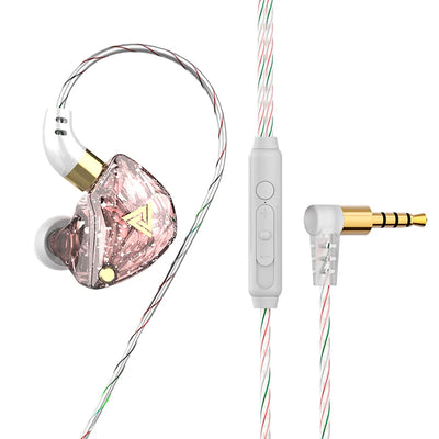 QKZ SK8 Wired In-Ear Earphones with Mic – HiFi Stereo Heavy Bass, 3.5mm