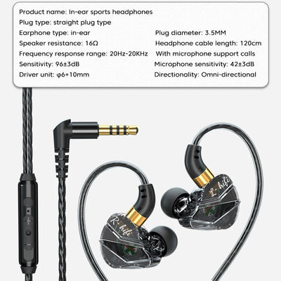 R-HiFi S16 Type-C Wired Gaming In Ear Earphones with Microphone HiFi Bass for Gaming, Music & Calls
