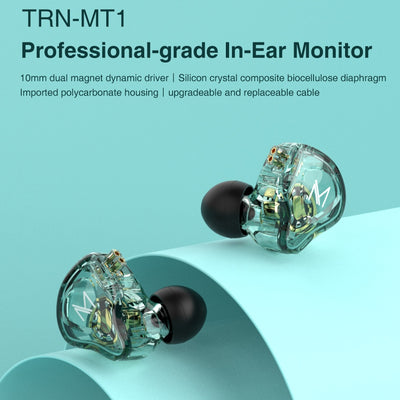 TRN MT1 HiFi In-Ear Monitor Earphones – With or Without Mic, Dynamic DJ Monitors