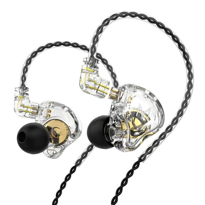 TRN MT1 HiFi In-Ear Monitor Earphones – With or Without Mic, Dynamic DJ Monitors