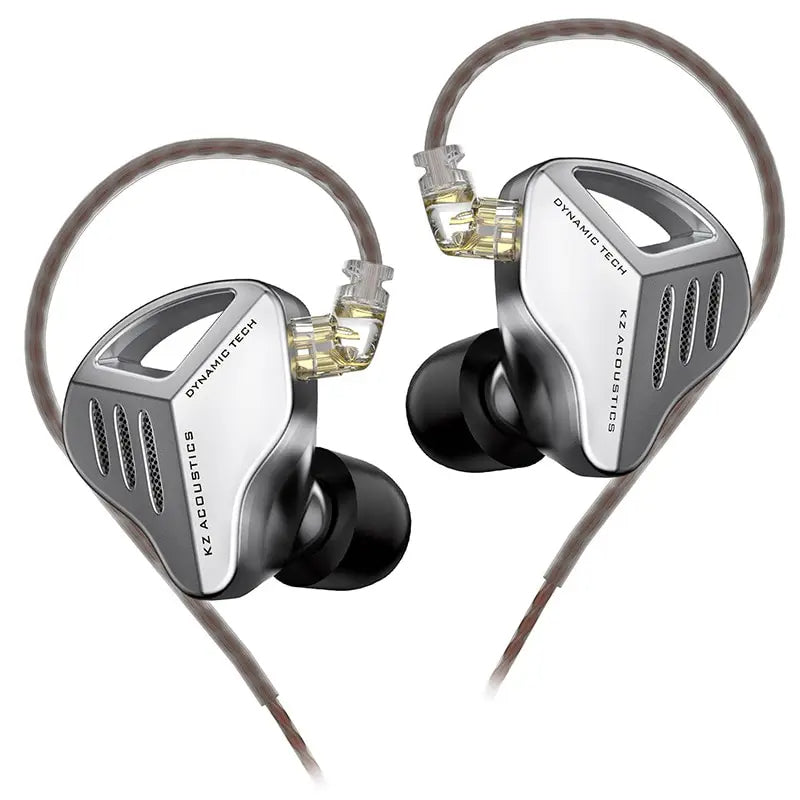 ZVX Dynamic HiFi Bass In-Ear Monitor Earphones – Silver or Black, With or Without Mic