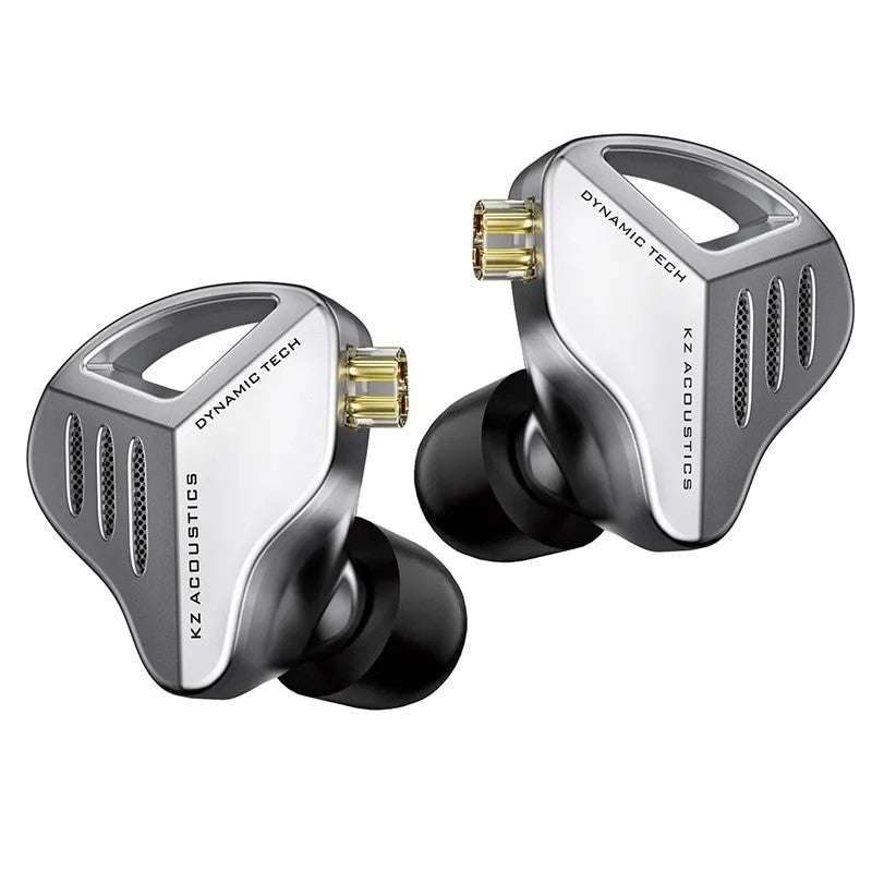 ZVX Dynamic HiFi Bass In-Ear Monitor Earphones – Silver or Black, With or Without Mic