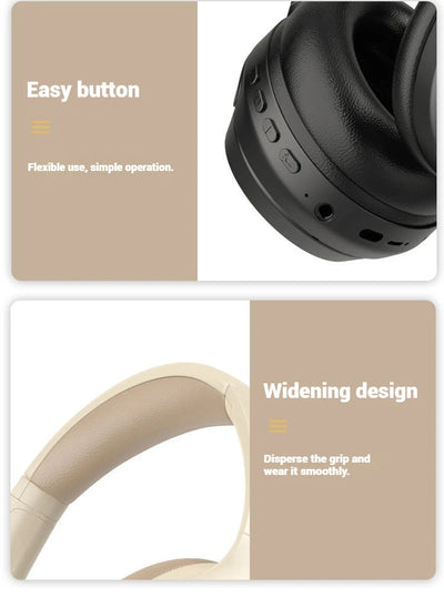 Hridz foldable wireless Bluetooth over-ear headphones with noise reduction and HD mic – photo 10