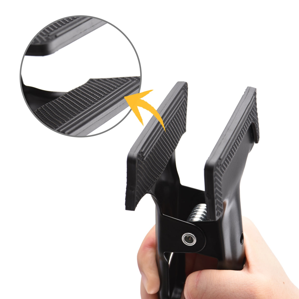 Hridz Heavy Duty Spring Metal Backdrop Clamps with Rubber Pad – 1 to 10 Pack