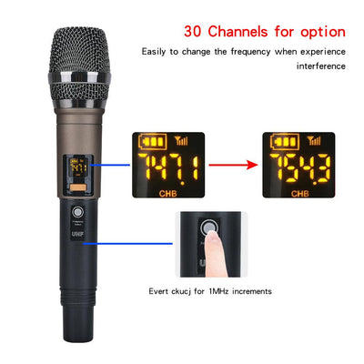 Hridz karaoke machine 4-channel mixer with wireless mics – image 6