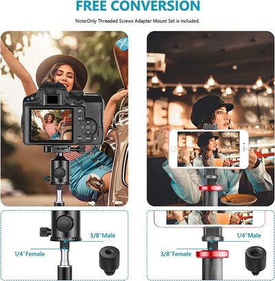Hridz Tripod Screw Adapter – 1/4" to 3/8" Spigot Converter for Camera, Flash & Mic Rigs