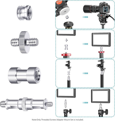 Male to Female Thread Screw Mount Adapter Converter Spigot Screw Mount Screw