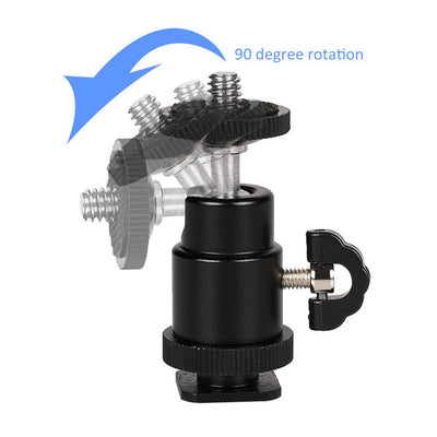 Metal Hot Shoe PTZ Small Cloud Platform Bracket | Photography Light Bracket